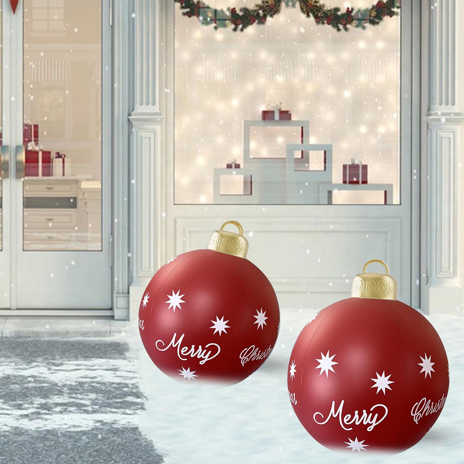 🎄Preheat 2025 Sale 49% OFF!-🎈Outdoor Holiday PVC Inflatable Decorated Ball!