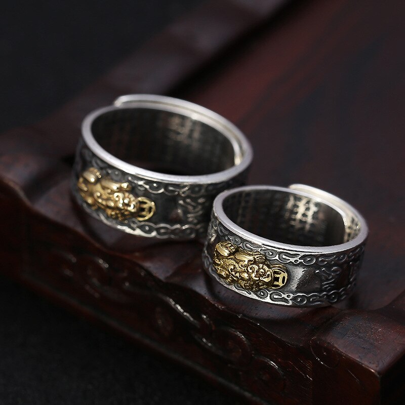 Feng Shui Pixiu Mantra Ring