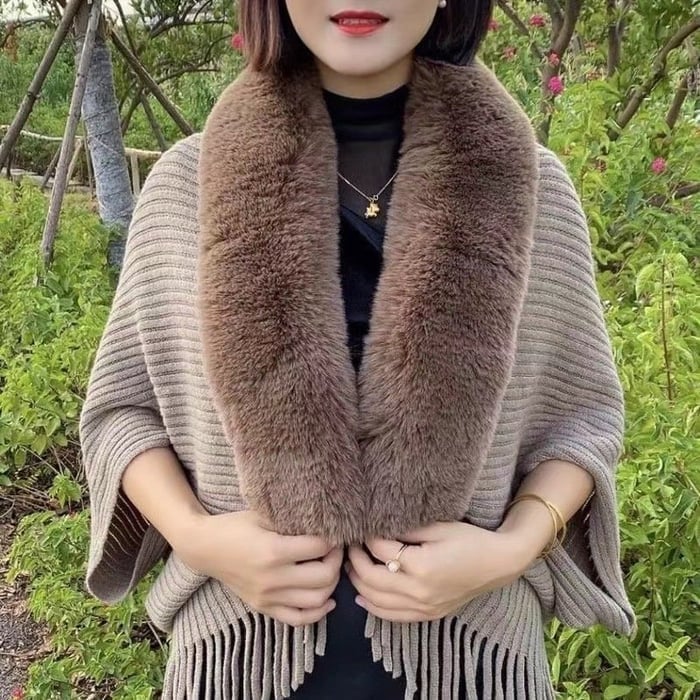 Ladies Knitted Loose Thickened Shawl Coat(Buy 2 Free Shipping)