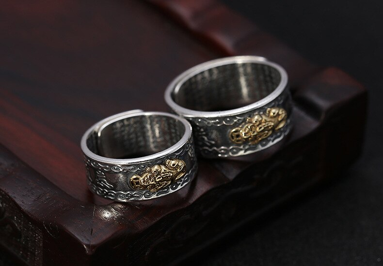 Feng Shui Pixiu Mantra Ring