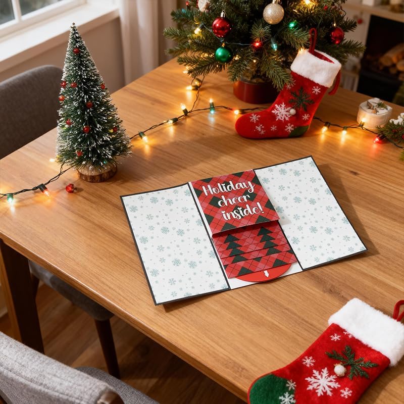 Handmade Christmas Gift Card Holder Book