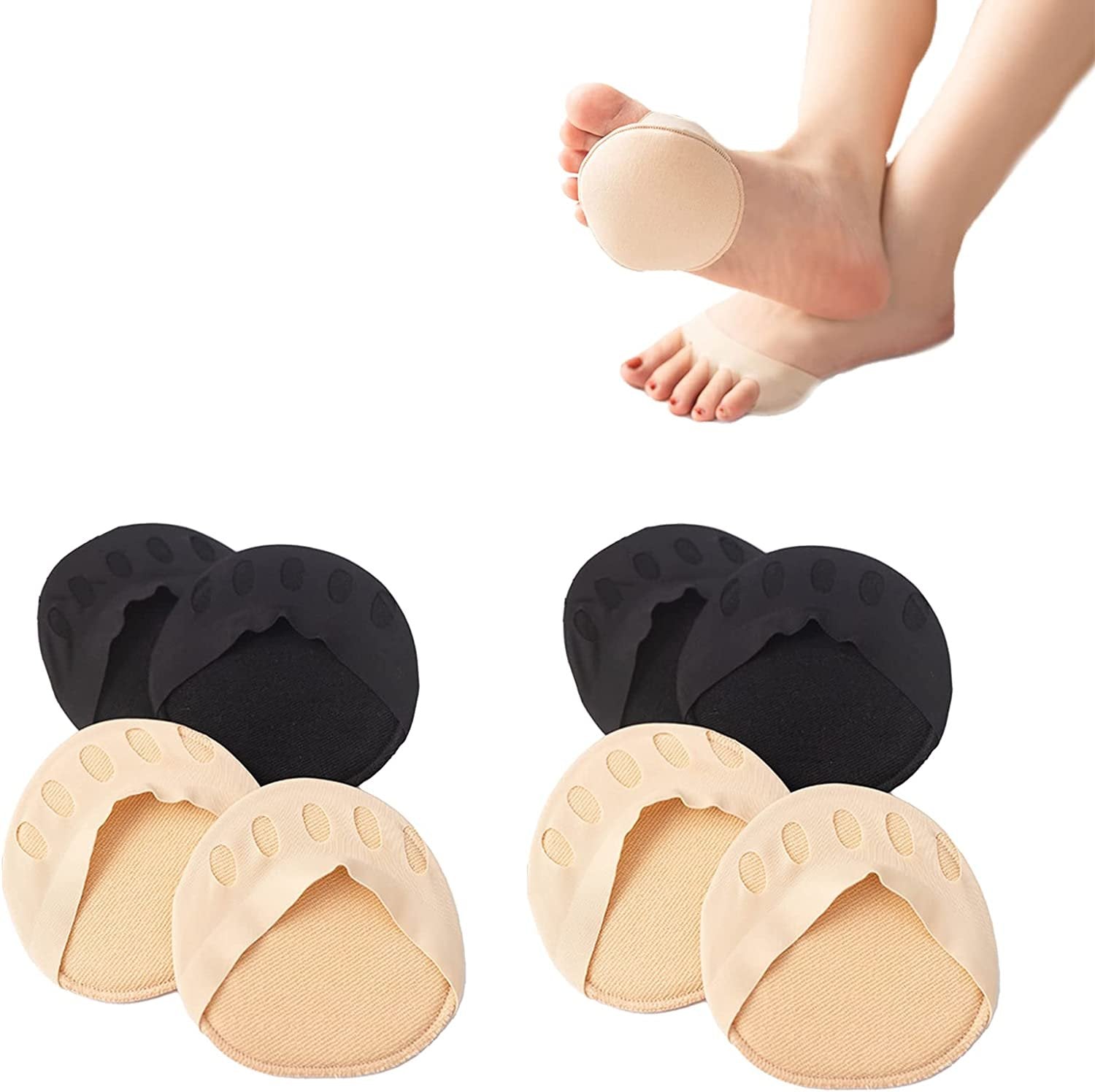 Cushioning ice silk high heel insoles