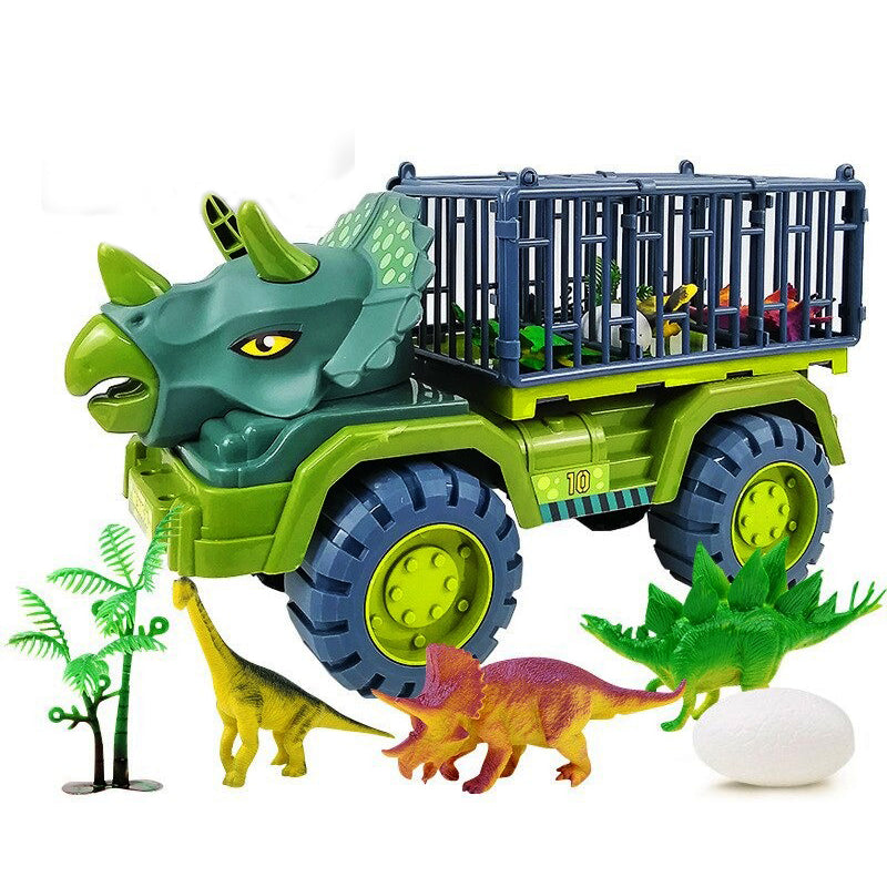Kids Large Dinosaur Transport Truck Carrier Excavator