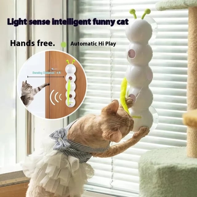 🎅Christmas Sale 49% Off 🎄😽Smart Interactive Electric Caterpillar Cat Toy