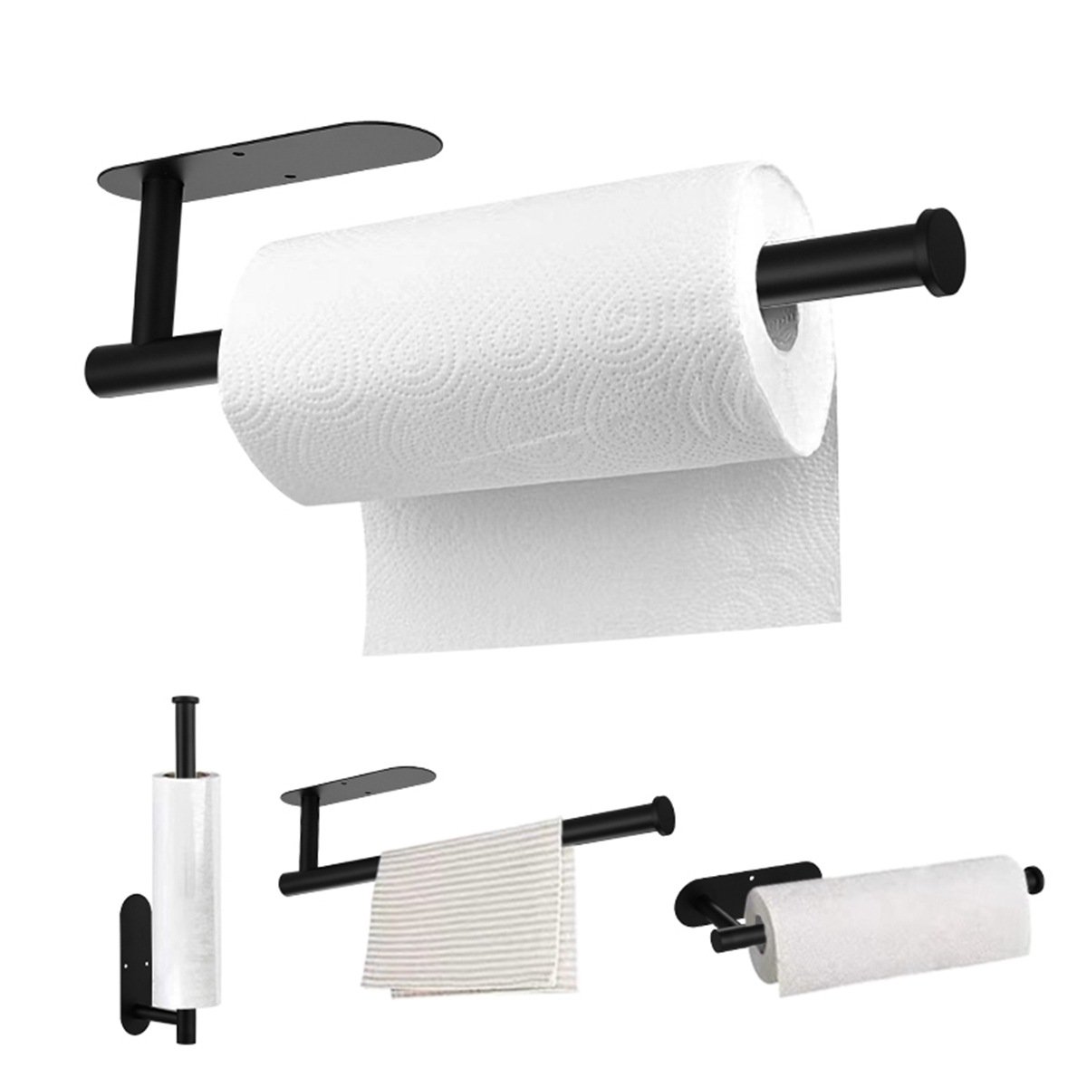 Under Cabinet Paper Towel Holder | No-Drill Mounting | Maximize Counter Space