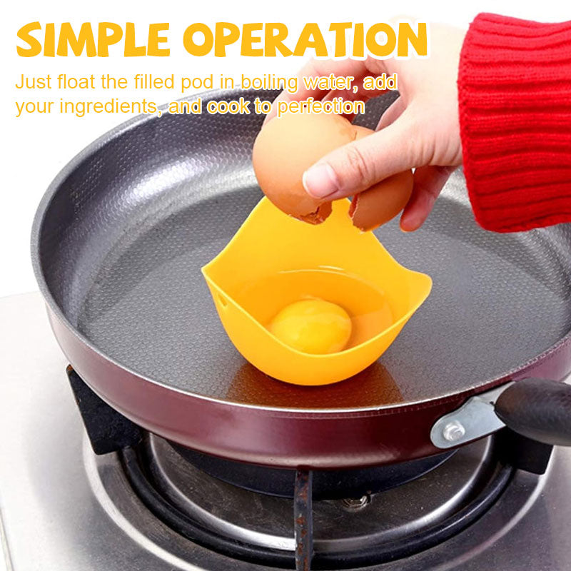 1 SET(5 PCS) Silicone Egg Mold