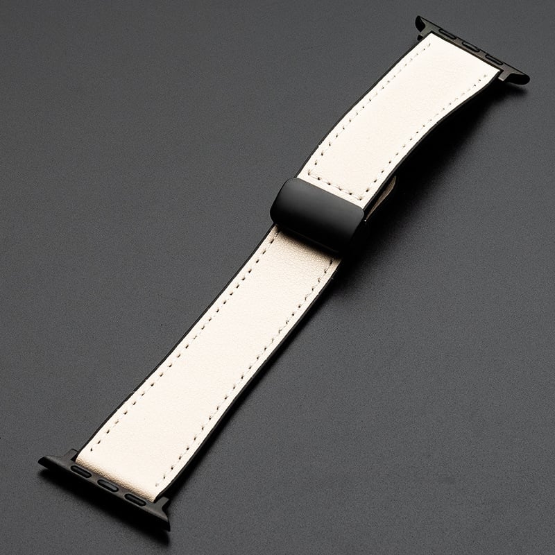 Crazy Horse Leather Silicone Watch Strap For Apple watch