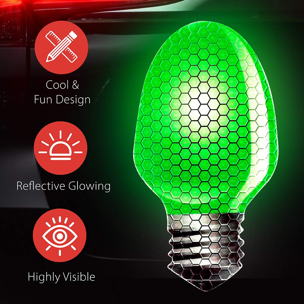 Reflective Light Bulb Magnet Decorations