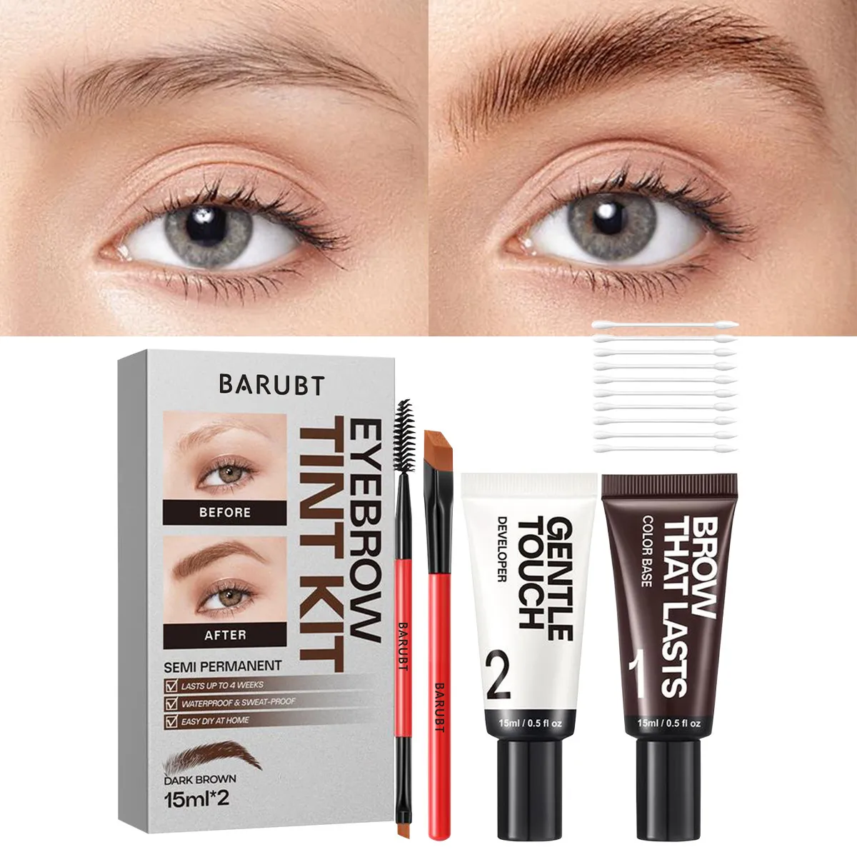 Semi-Permanent Eyebrow Tint Kit 