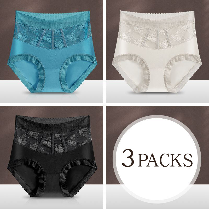 Pay 1 Get 3pcs Sexy Tummy Control Hip Lifting Seamless Ice Silk Panties