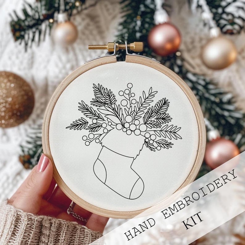 DIY Embroidery Kit-Christmas Cheer in Every Stitch