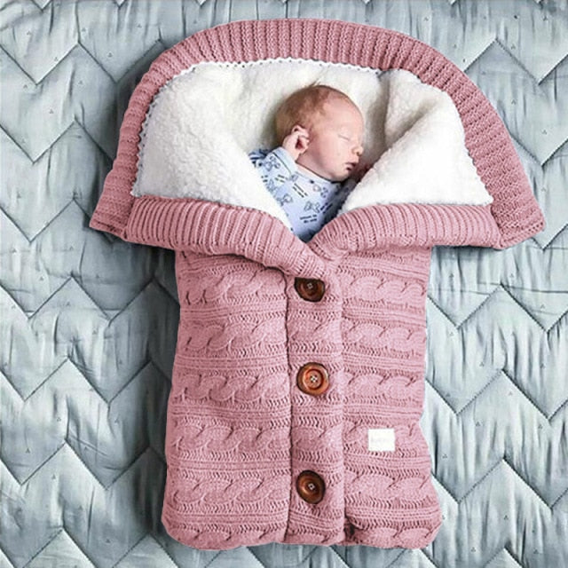 Soft Knitted Baby Sleeping Bag
