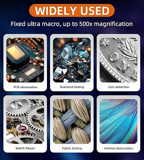Handheld Digital Microscope PortablePocket Microscope 2-inch Screen