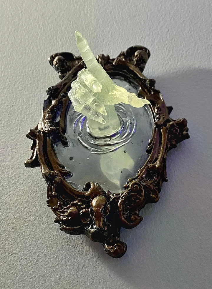 Ghost in the Mirror Wall Plaque - Glow in the Dark