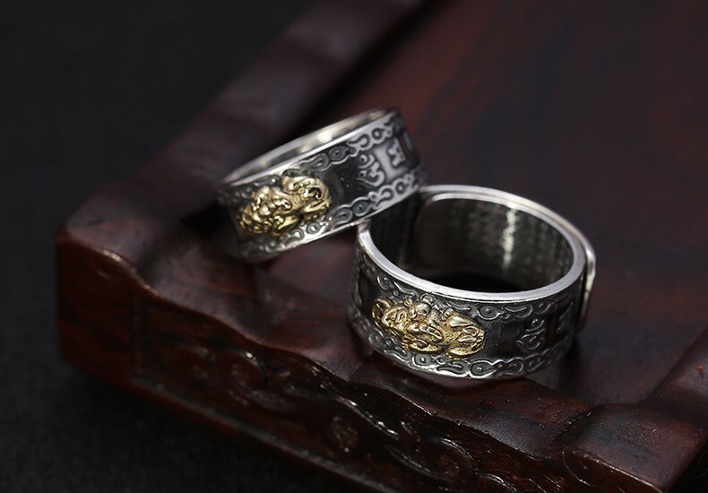 Feng Shui Pixiu Mantra Ring
