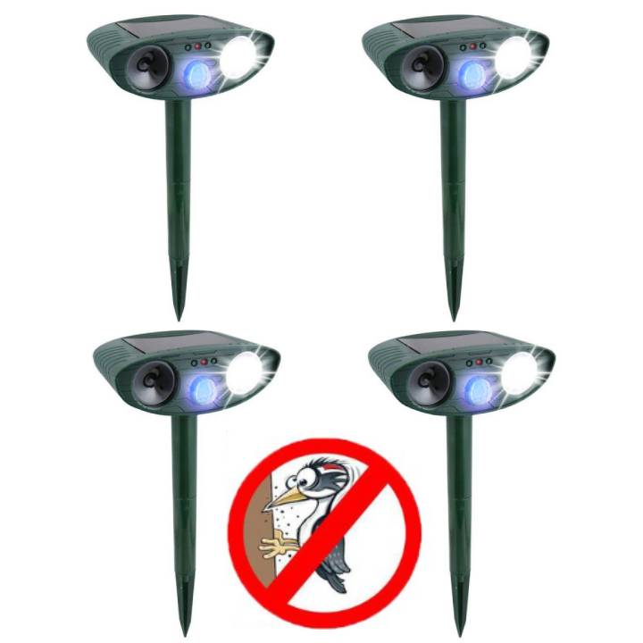 Woodpecker Outdoor Ultrasonic Repeller - Solar Powered