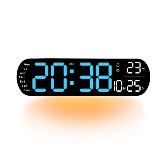 2024 Upgraded Digital Wall Clock Large Display