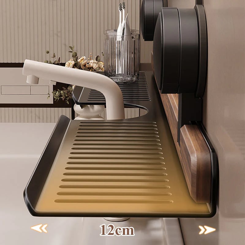 The Furniture Hits of 2025 Walnut Suction Cup Bathroom Shelf