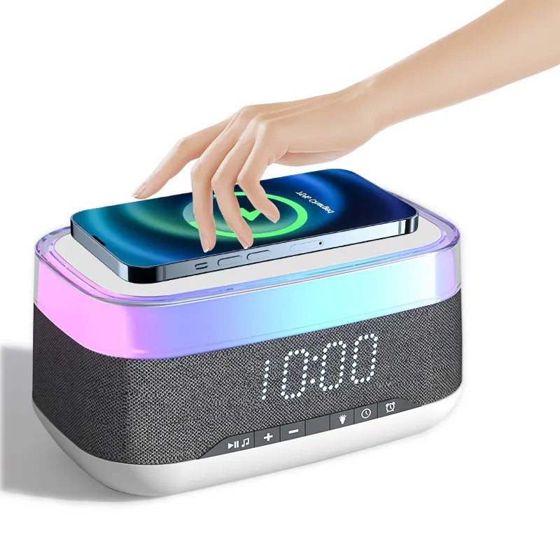 Intelligent Multifunctional Alarm Clock Power Bank Bluetooth Speaker