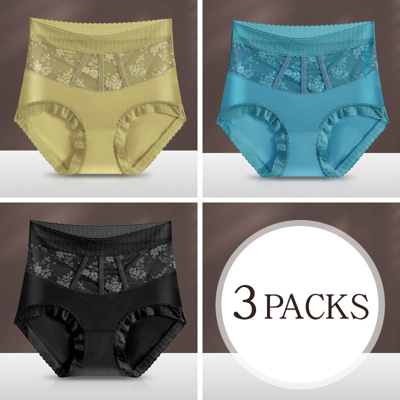 Pay 1 Get 3pcs Sexy Tummy Control Hip Lifting Seamless Ice Silk Panties