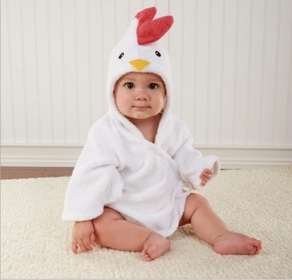 Hooded Animal Bath Towel Robes