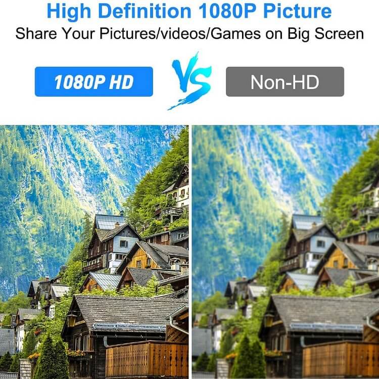 1080P No Lagging HDMI TV Cable No network required for screen casting