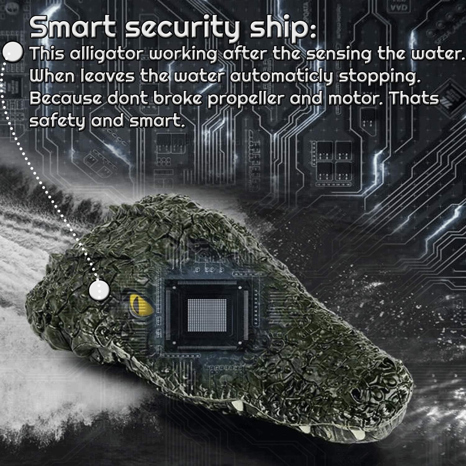 RC Crocodile 2.4 GHz Remote Control Crocodile Toys