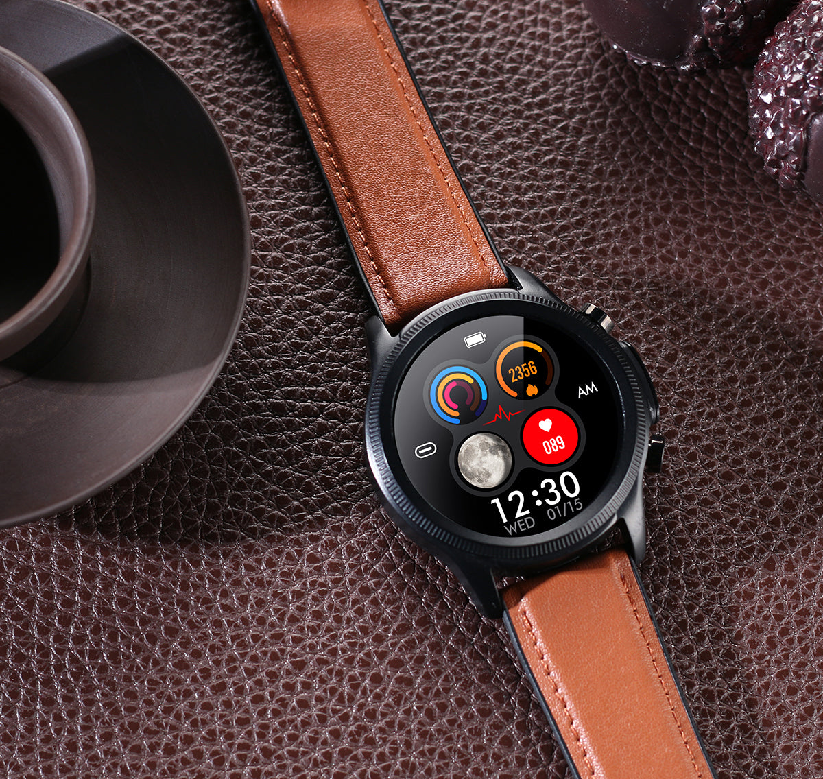 Blood Glucose Monitor HD Touch Chest Patch Instant ECG Analysis Sports Smart Watch