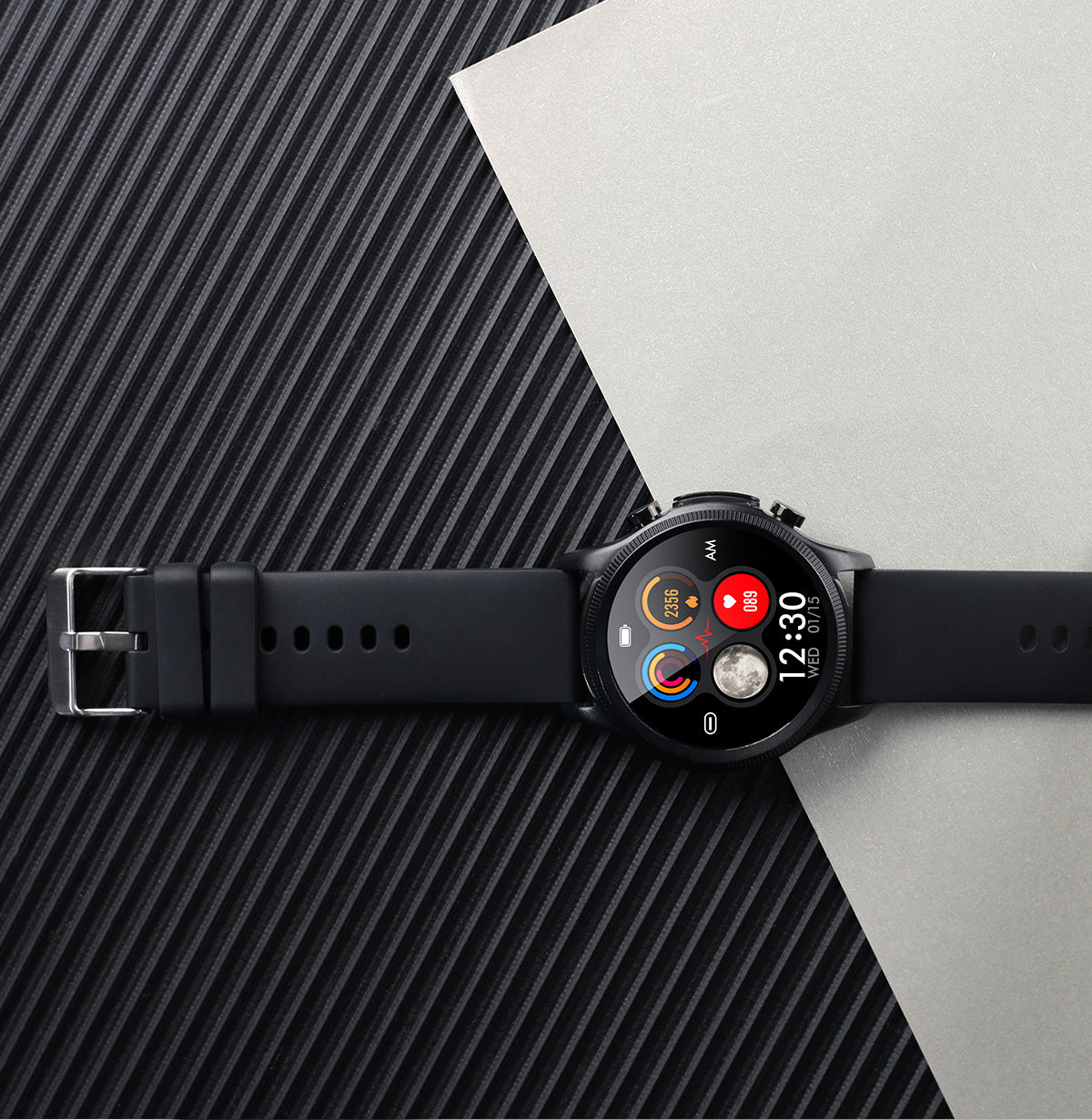 Blood Glucose Monitor HD Touch Chest Patch Instant ECG Analysis Sports Smart Watch