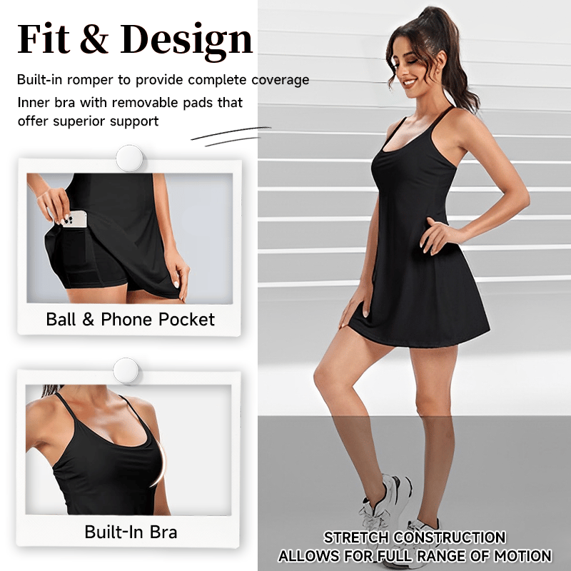 The Ultimate Tummy Control Backless Active Dress -Made for Movement & Easy Bathroom Breaks