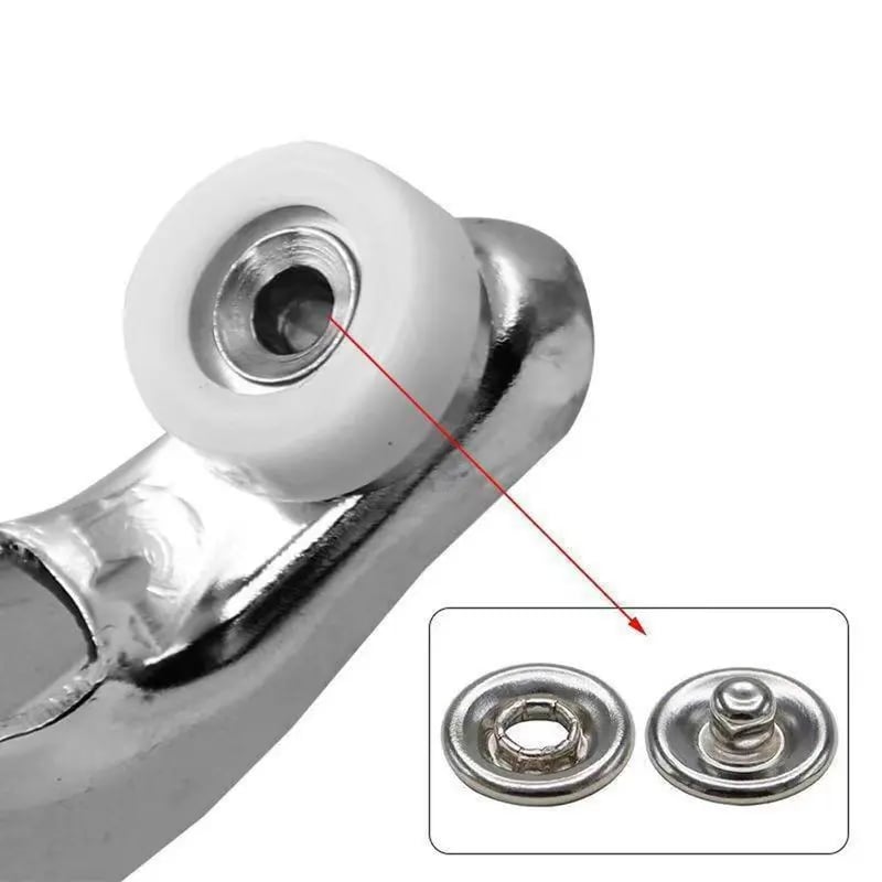 Household Sewing Accessories, Including 100pcs Invisible Colored Metal Buckle & 1 Count Manual Pressure Pliers