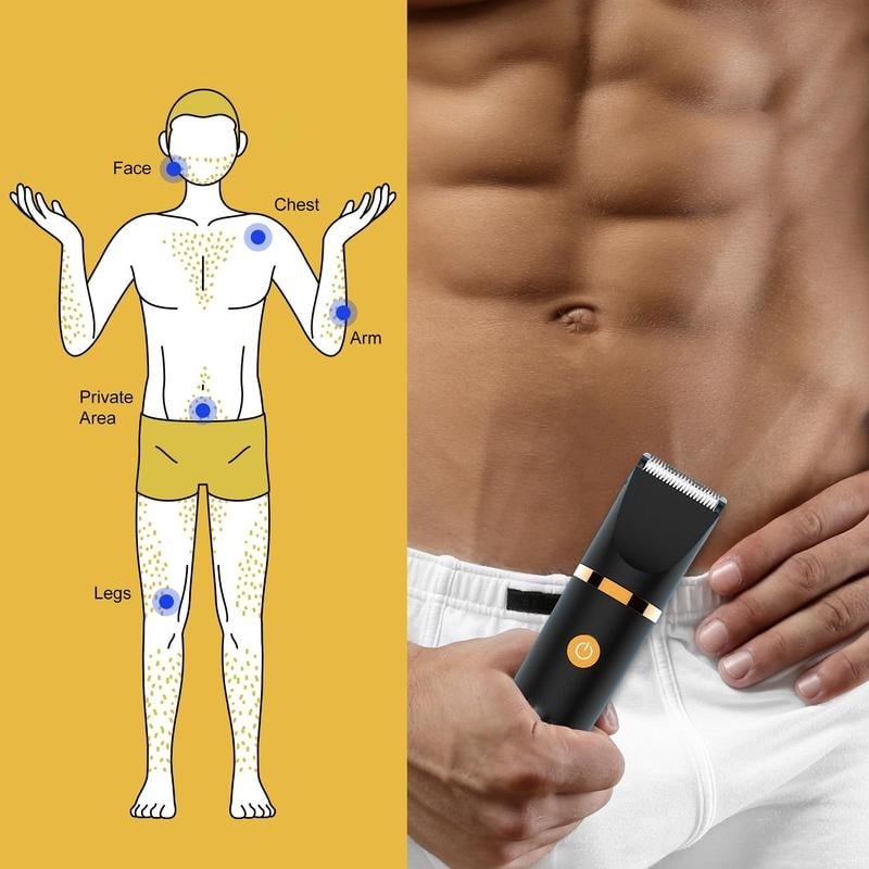 Hot Sale-3 in 1 Electric Body Hair Trimmer for Men
