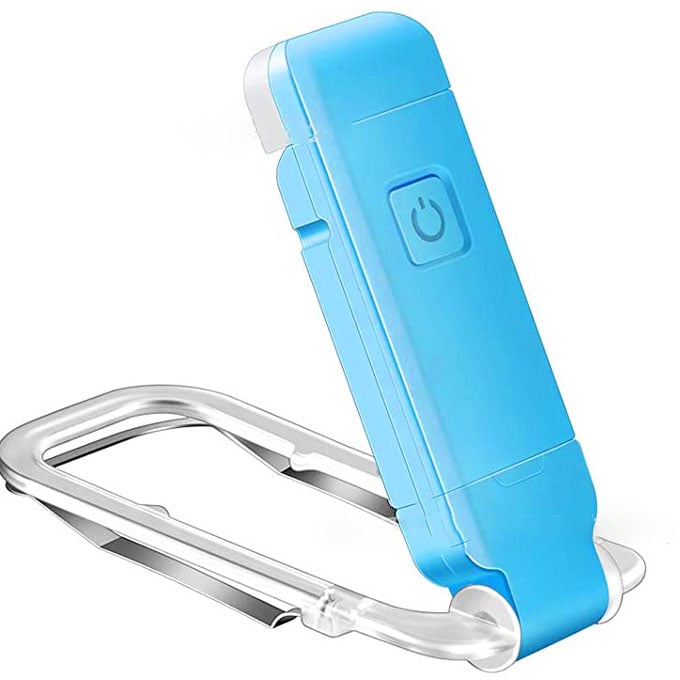 USB Rechargeable Book Light with Clip for Reading in Bed