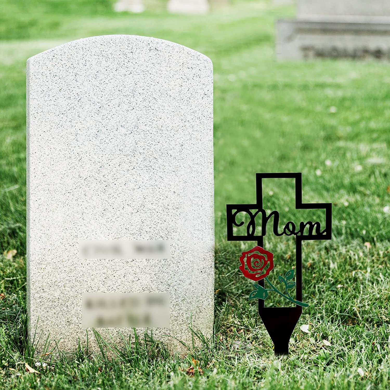 Cemetery Memorial Cross Stake for family member