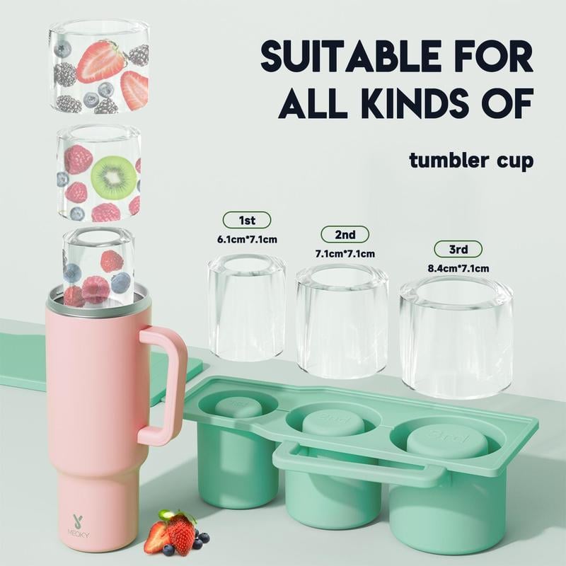 Cylinder Ice Mold for Tumbler Cup