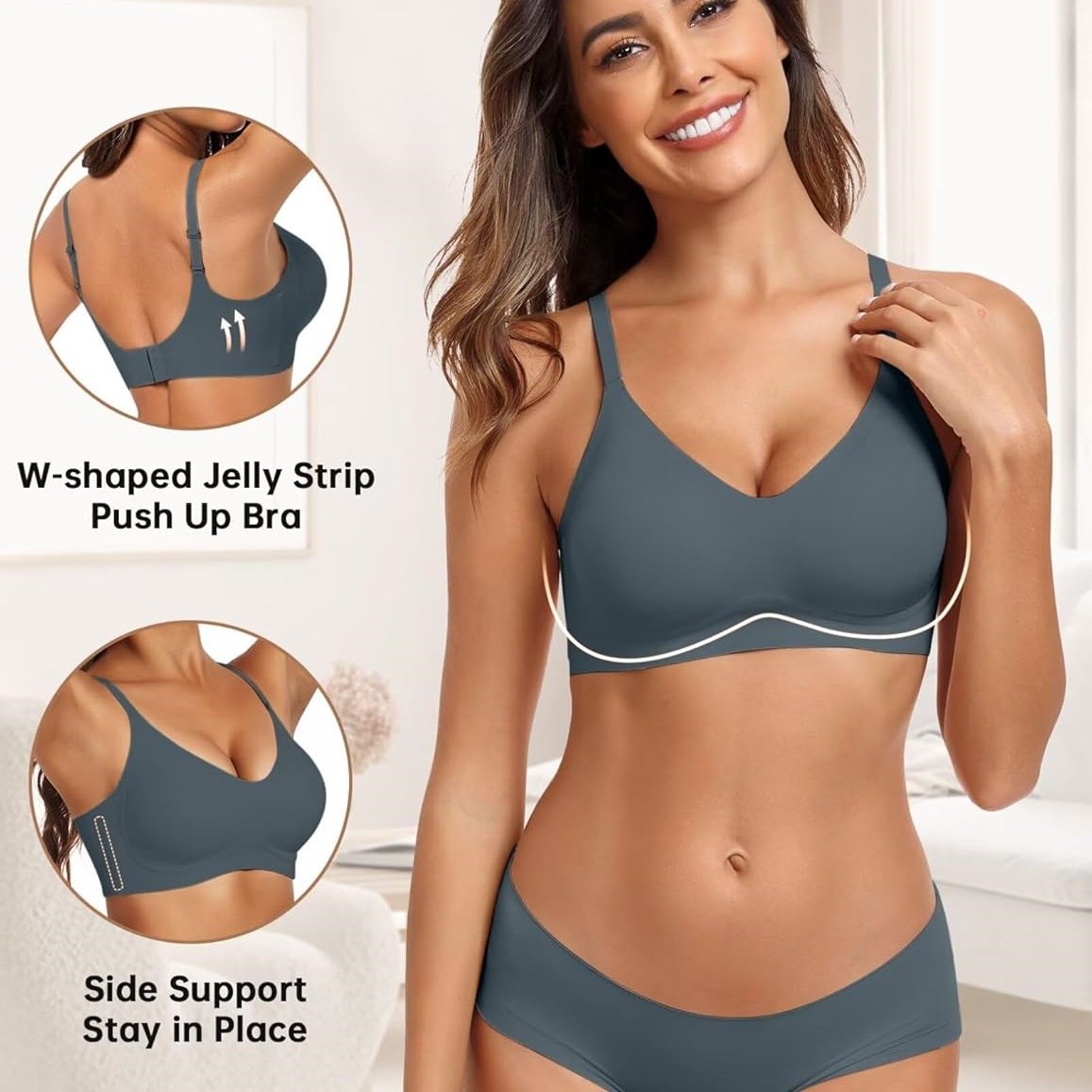 Seamless Soft Support Push Up Bra