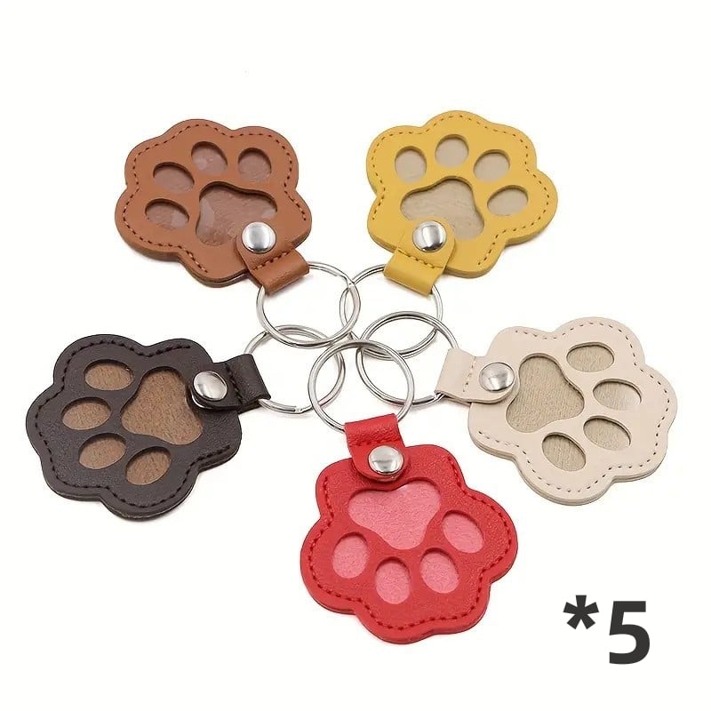 💖Leather Pet Memorial Keychain  🐾 Keep Their Memory Close, Always