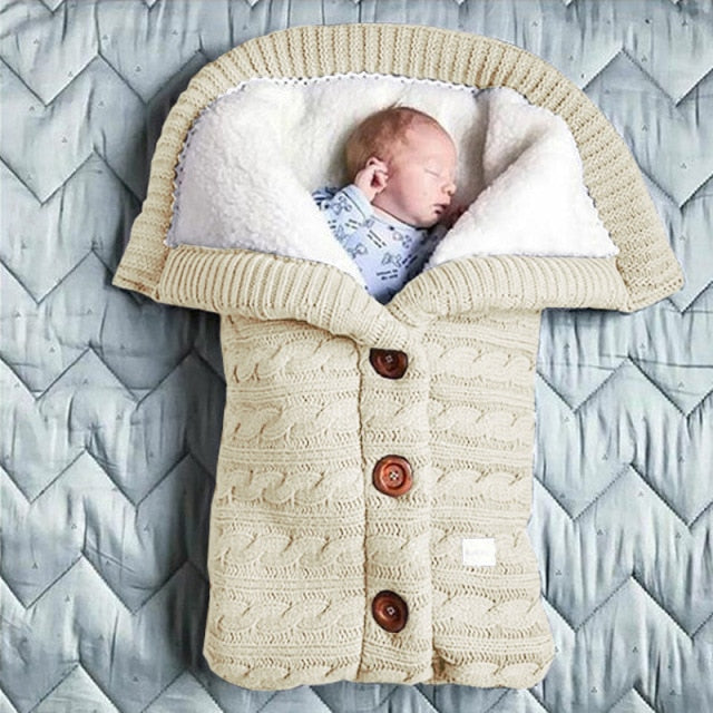 Soft Knitted Baby Sleeping Bag