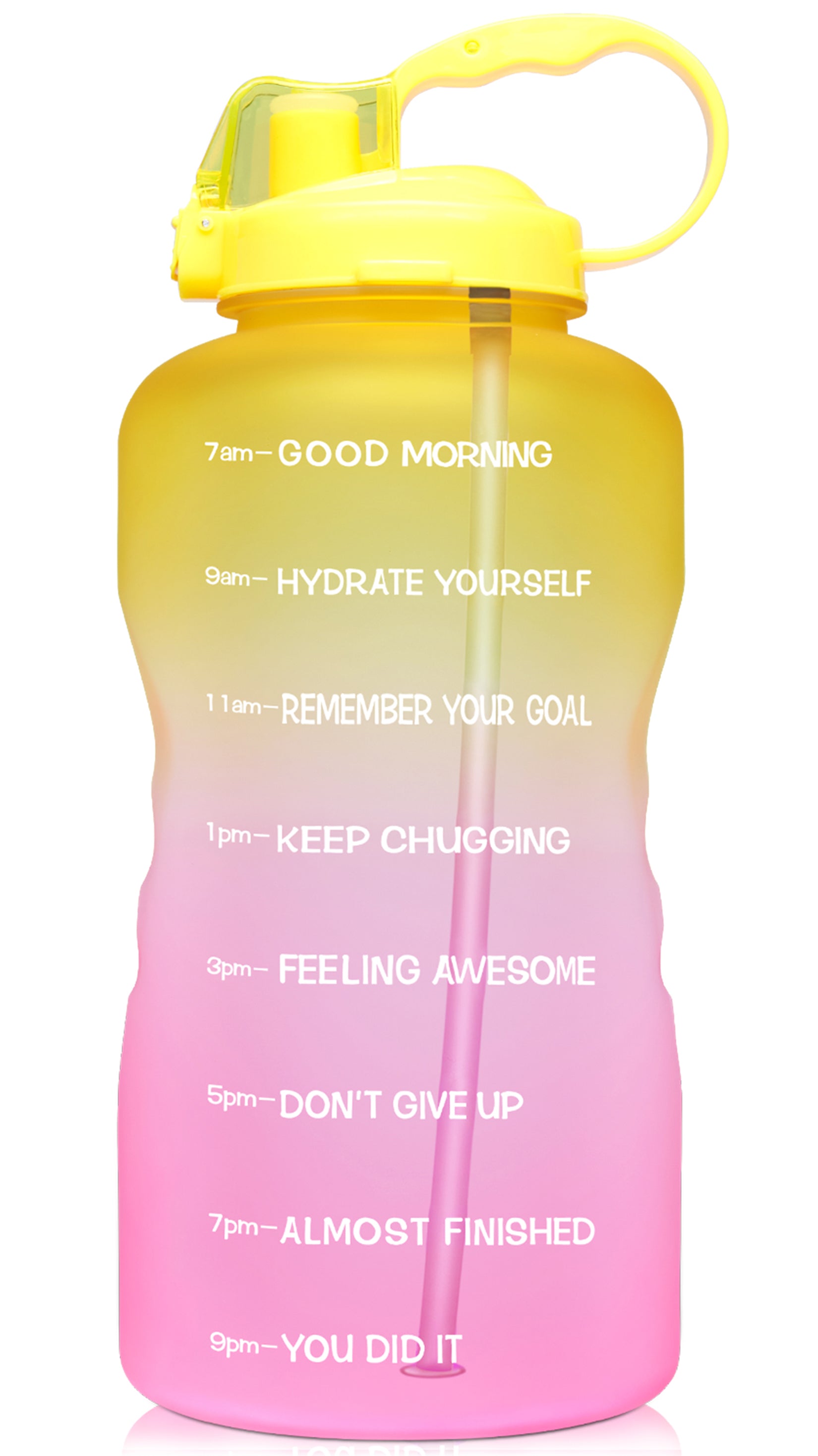 64oz Leak-Proof Water Bottle with Detachable Straw for Fitness