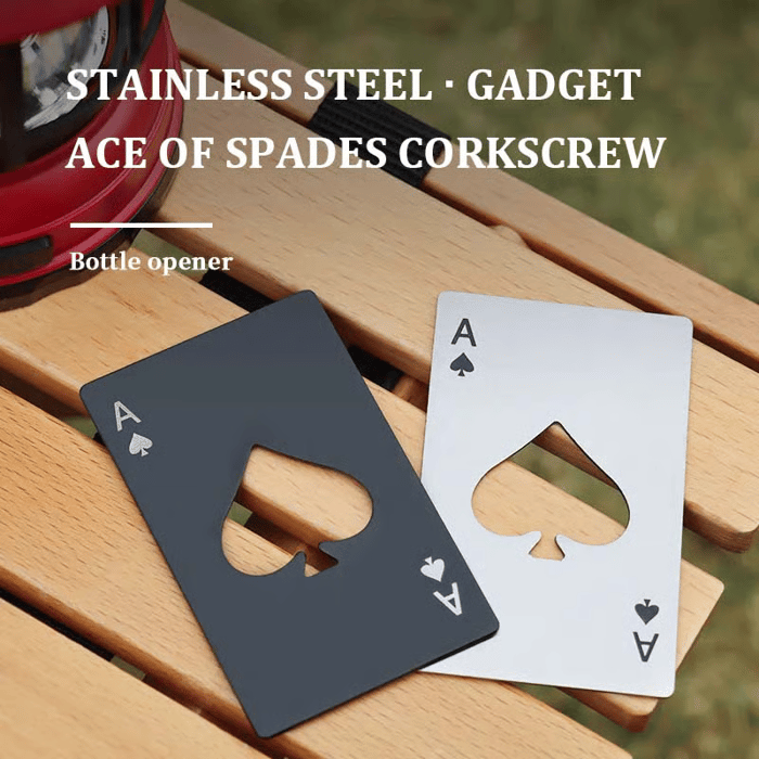 Stainless Steel Poker Shaped Bottle Opener
