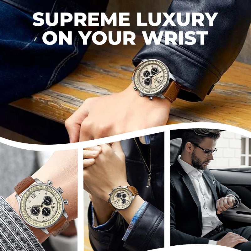 Men's Waterproof Multifunctional Quartz Watch