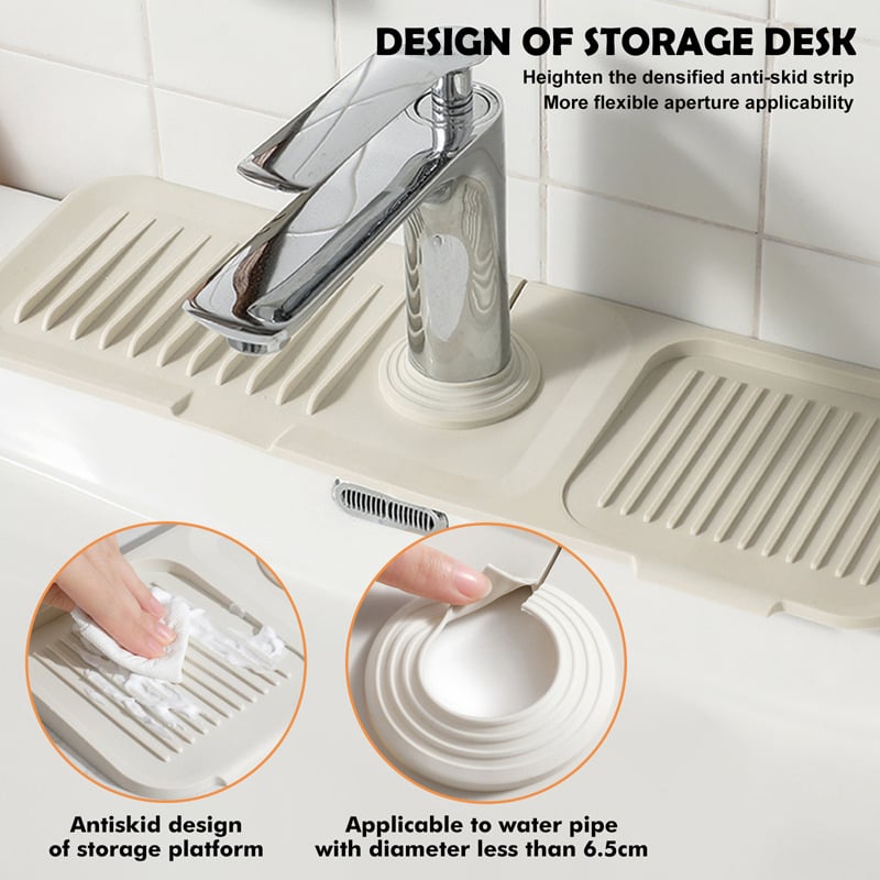 Silicone Sink Faucet Splash Guard Mat