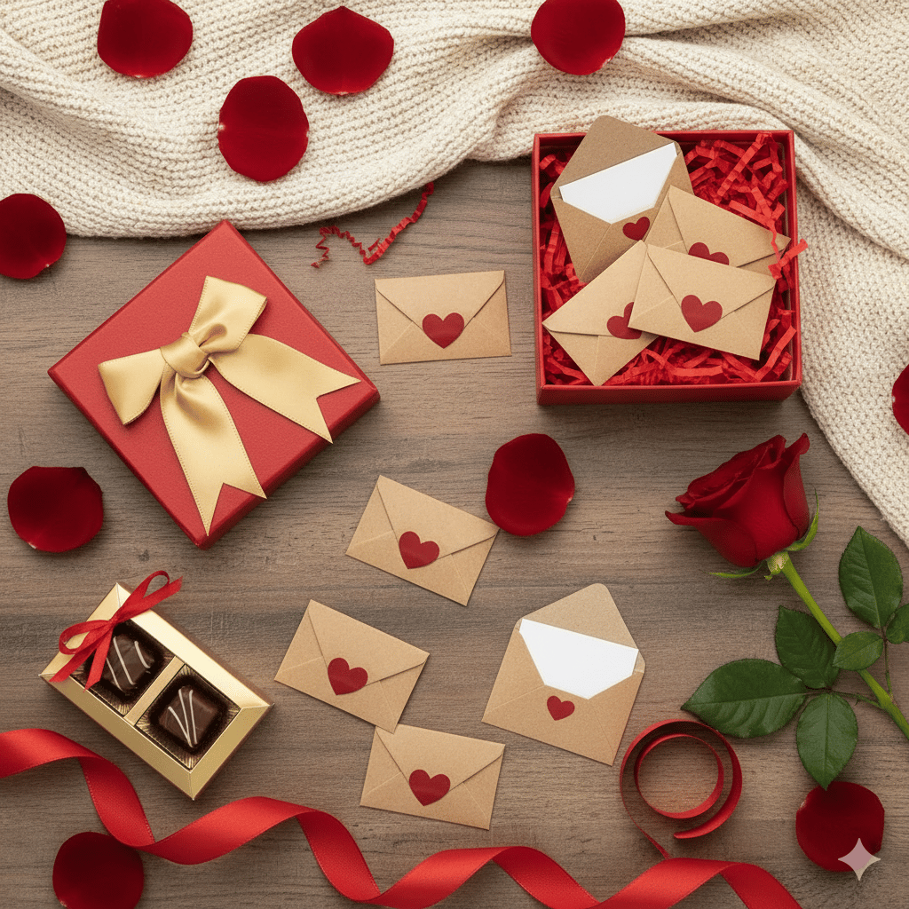 Love Letters Valentine's Collection | 60 Handwritten Notes & Envelopes | Timeless Romantic Gift