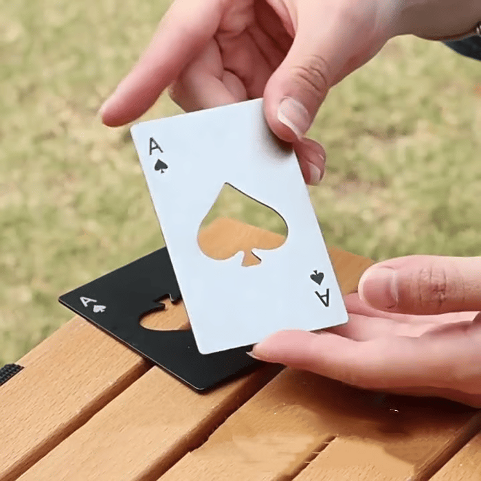 Stainless Steel Poker Shaped Bottle Opener