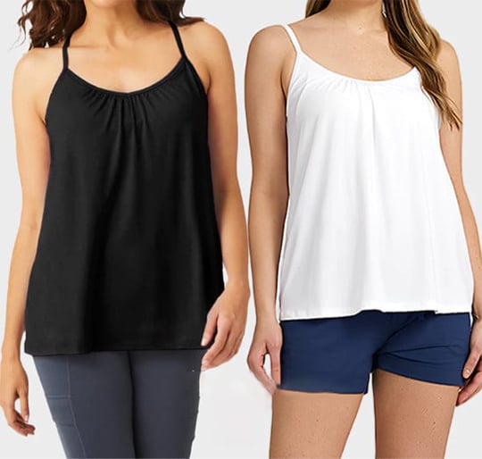 2024 Loose-fitting Tank Top With Built-in Bra
