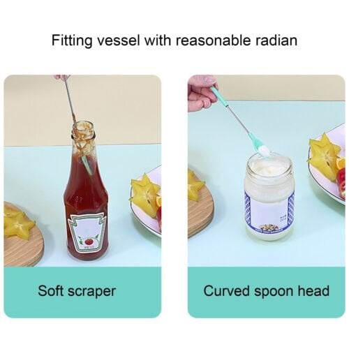 1 Set/2PCS Mini Silicone Telescopic Spatula