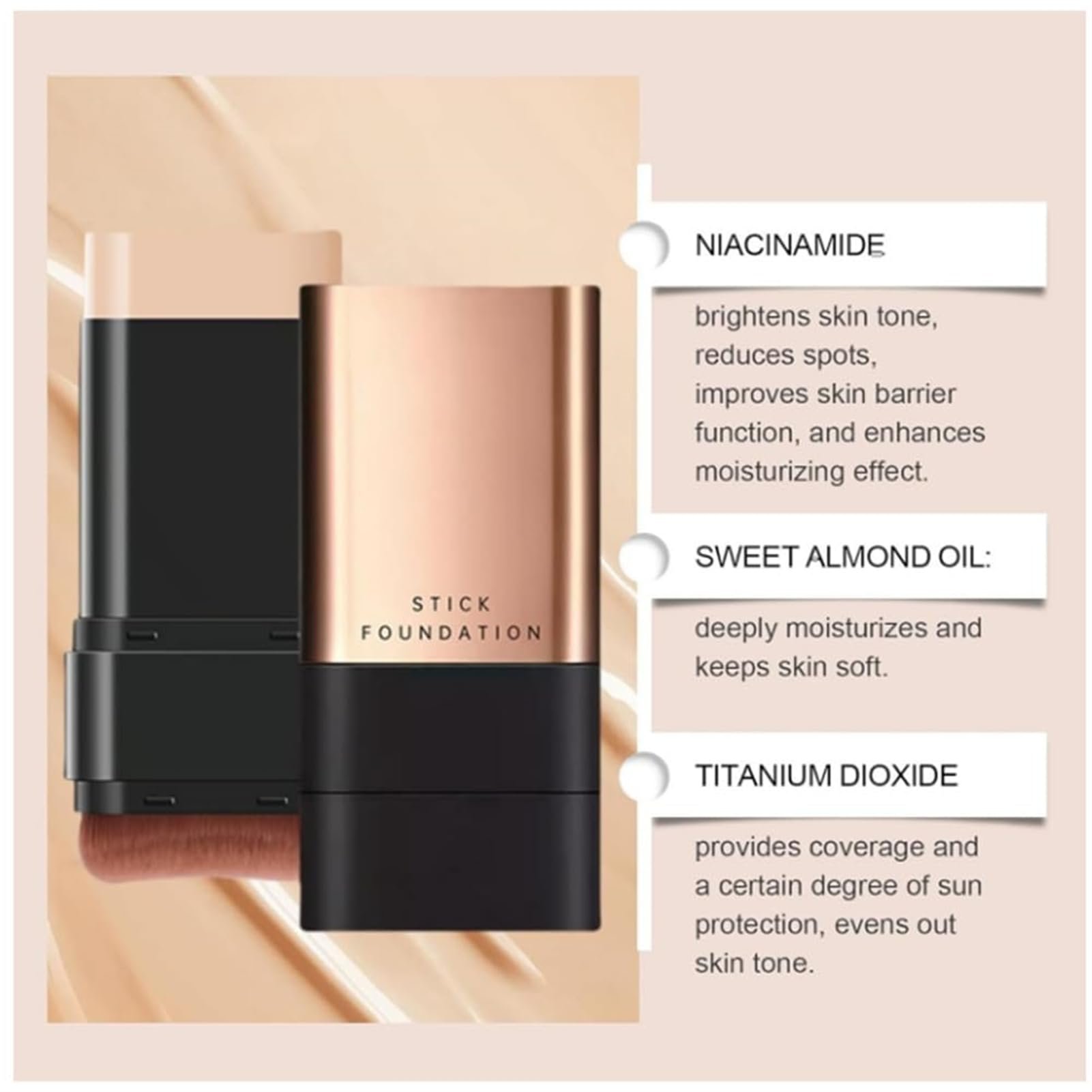 🔥2 in 1- Luxury Anti-Wrinkle Foudation Stick