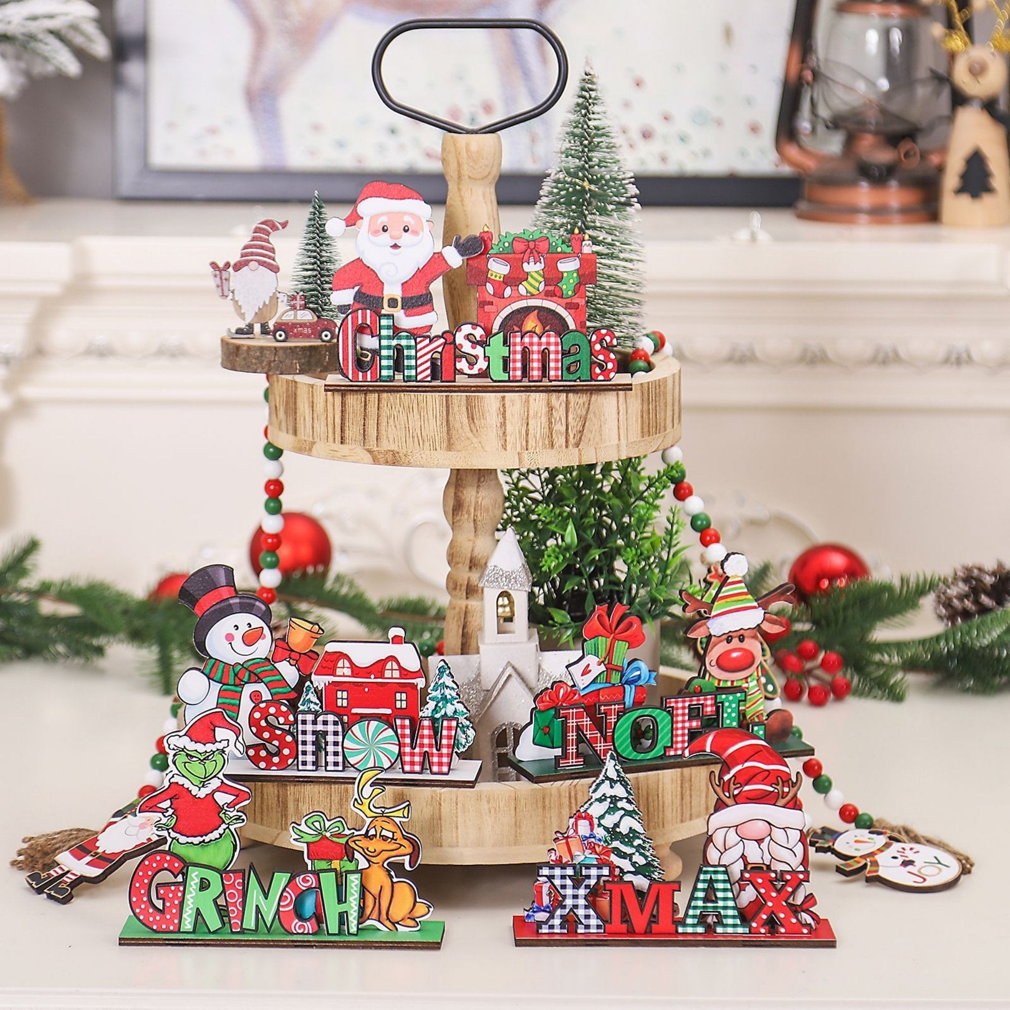 Christmas Standing Signs Table Decorations