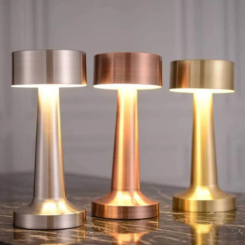 Retro Rechargeable LED Metal Table Lamp