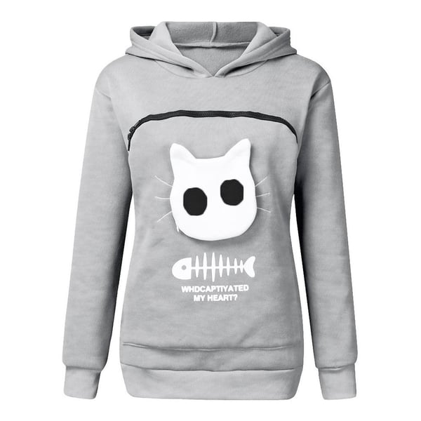 Cat Lovers Hoodie Cuddle Pouch（S-3XL)